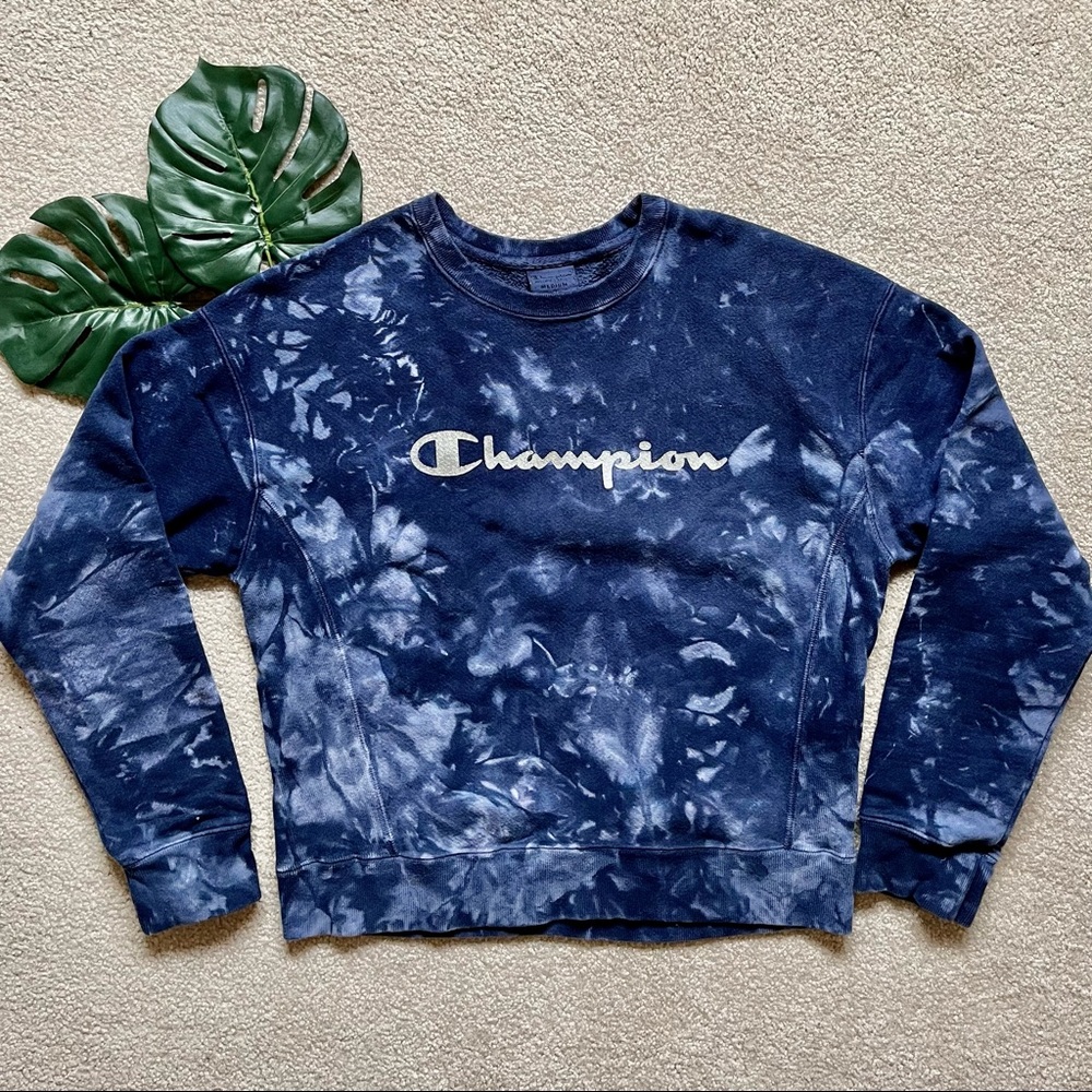 Champion Tie-dye Crewneck size Medium